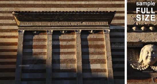 Verona dettaglio esterno del Duomo foto di Lorenzo Brasco